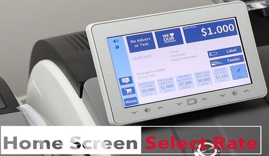 Postage Meter Home Screen